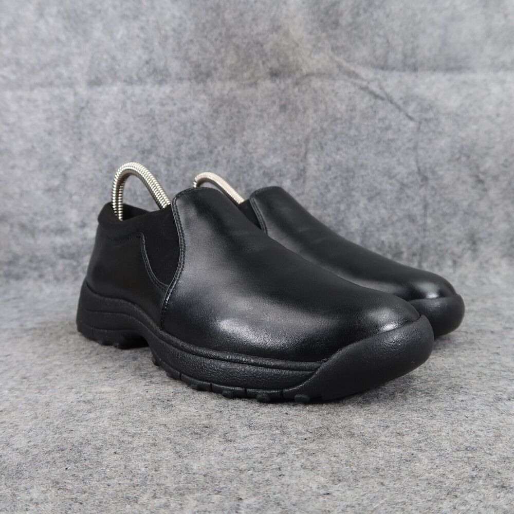 Easy Spirit Shoes Womens 6.5 Slip On Casual Moc Leather Black Comfort Work Walk